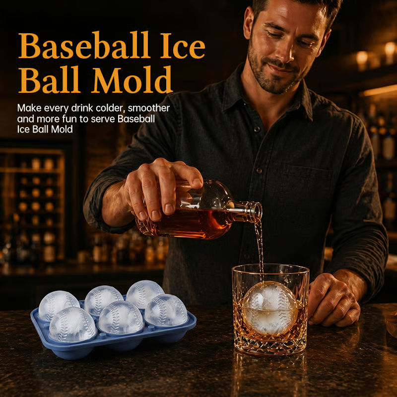 Baseball Ice Ball Mold