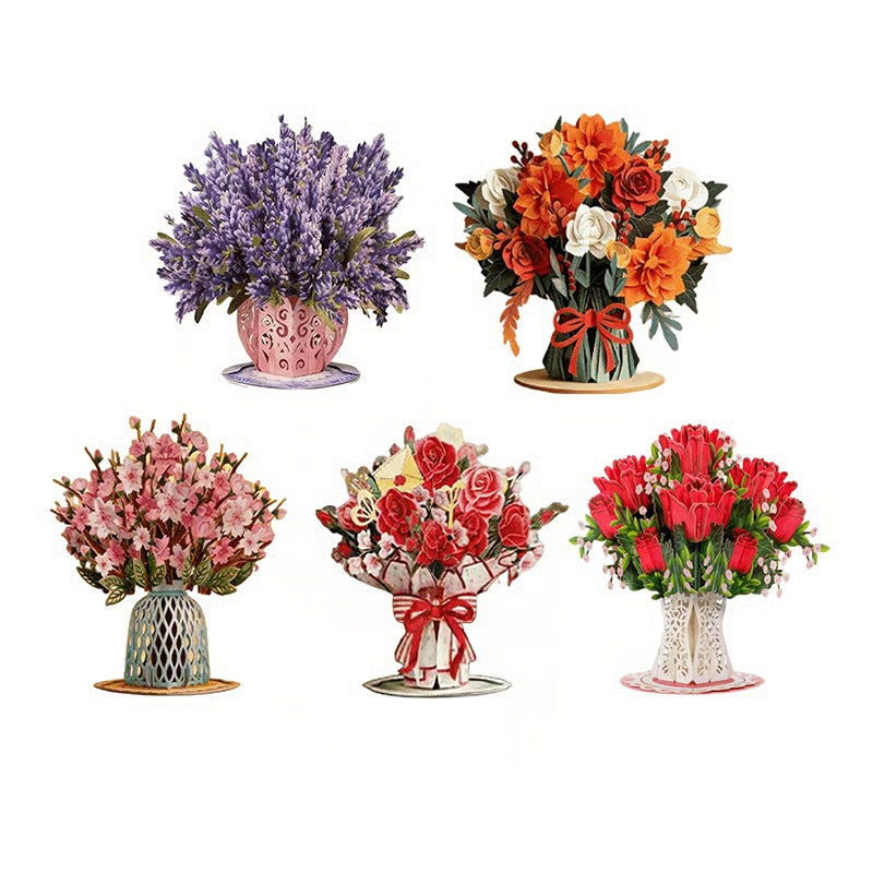 🏆35K+ SOLD! 🌼 Forever-Blooming 3D Flower Pop-Up Card– Personalized Love Message & Everlasting Bloom 🎁