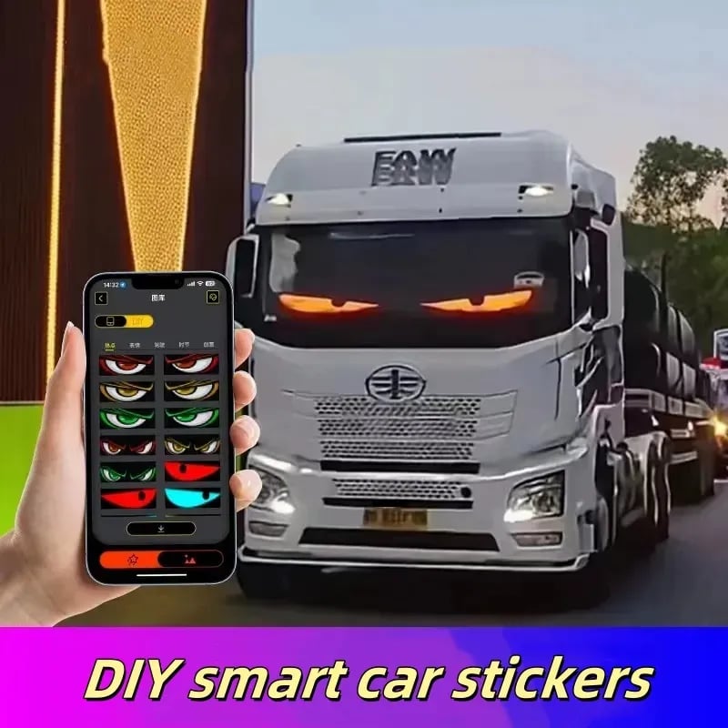[Exclusive production]Colorful Eye Lamp Soft Screen for Car Windows