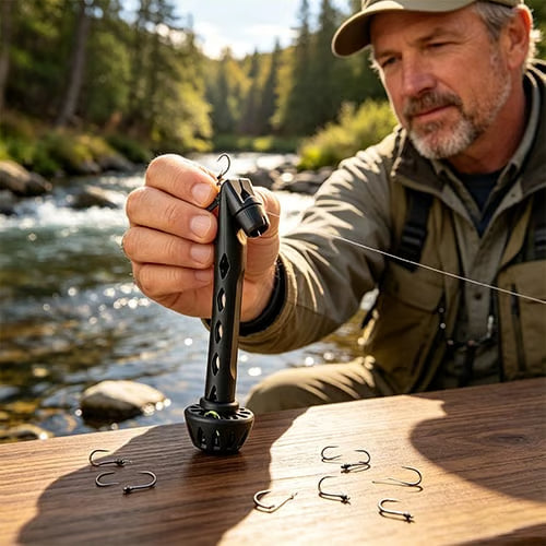 Magnetic Fly Threader & Knot Tying Tool