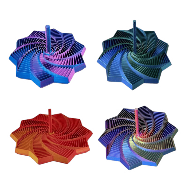 3D Printed Handheld Star Sensory Fidget Toy