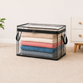 🔥Last Day 49% OFF📦Portable Large Heavy-Duty Thick Plastic Clear Storage Box with Hinged Lid | Home, Travel & Camping