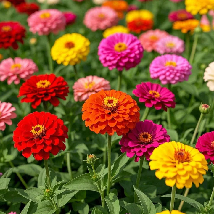 🌺Double Zinnia Mixed Color Seeds