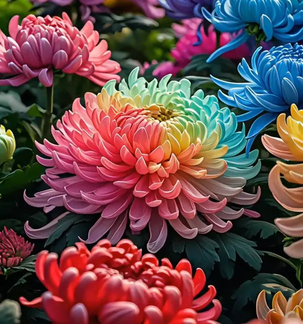 Colorful Peony Chrysanthemum Seeds