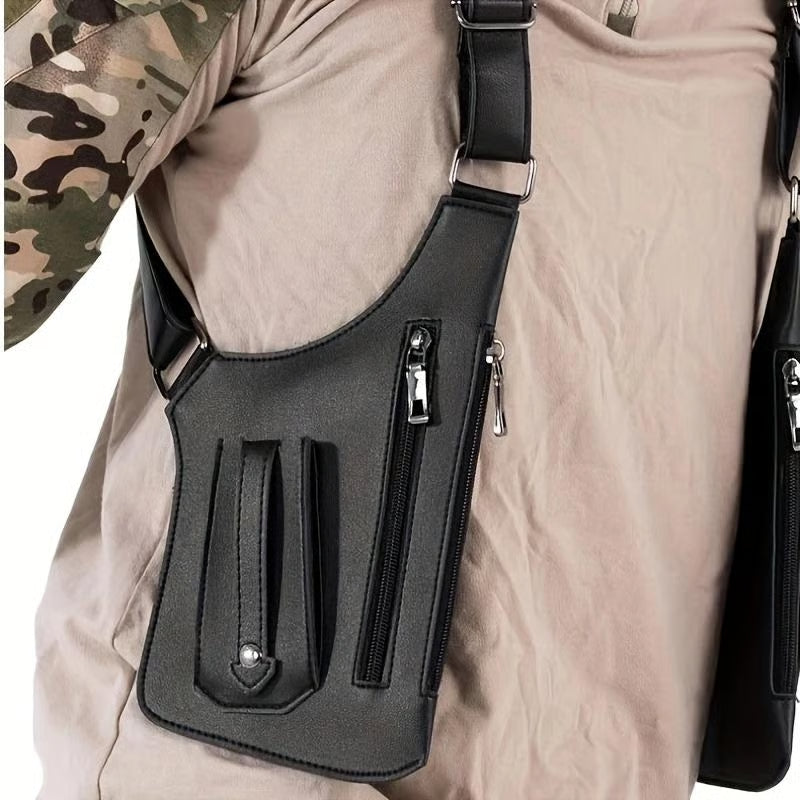 PU Leather Adjustable Underarm Shoulder Bag for Men & Women