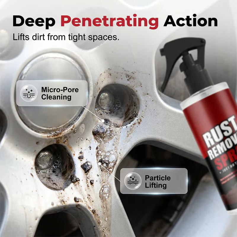 🔥Last Day 49% OFF🚗Wheel Rust Remover and Cleaner Spray🧽
