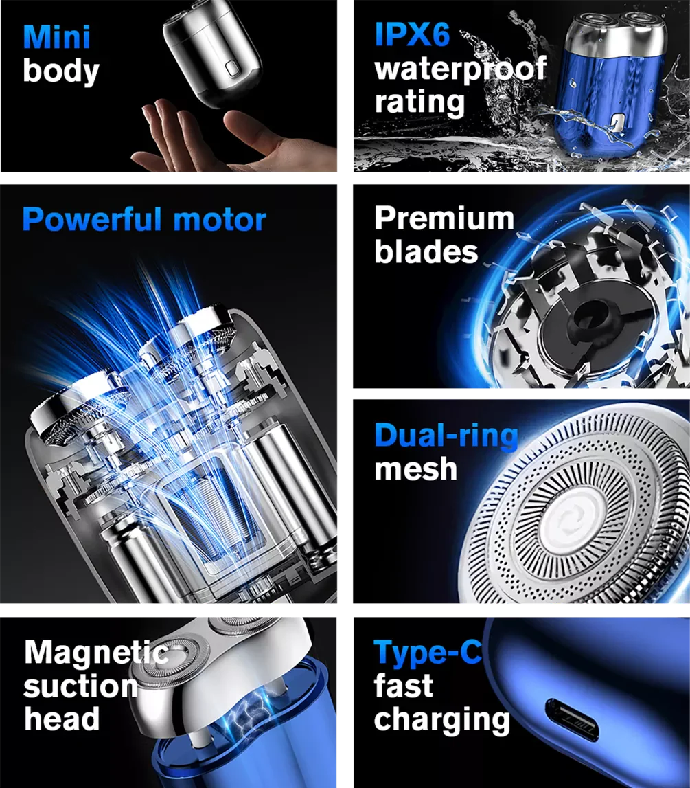 Portable Mini  Electric MensShaver
