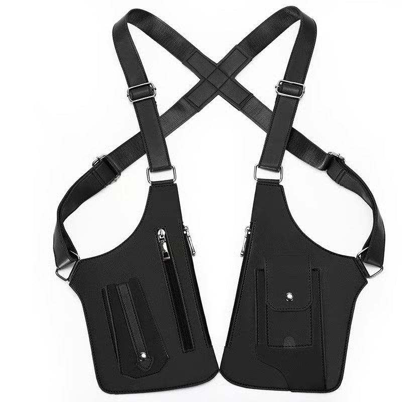 PU Leather Adjustable Underarm Shoulder Bag for Men & Women