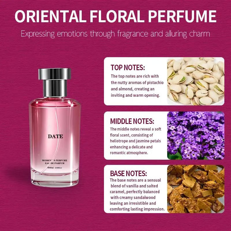Women's Perfume, Long Lasting Floral Fruity Fragrance with Pistachio, Jasmine Absolute & Caramel🌸