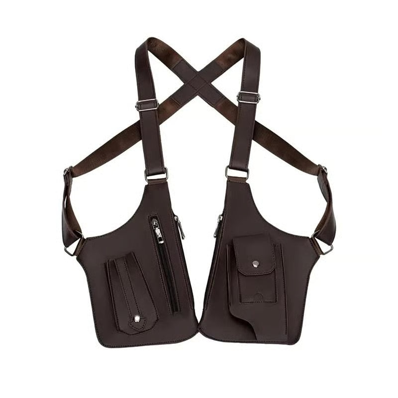 PU Leather Adjustable Underarm Shoulder Bag for Men & Women