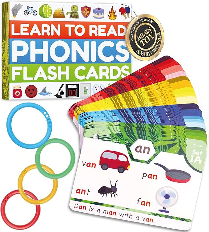 🔥Learn to Read Phonics Flash Cards Color-Coded - Learn to Read in 20 Stages
