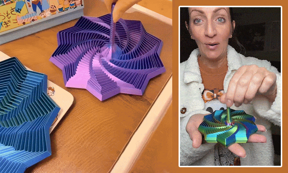 3D Printed Handheld Star Sensory Fidget Toy