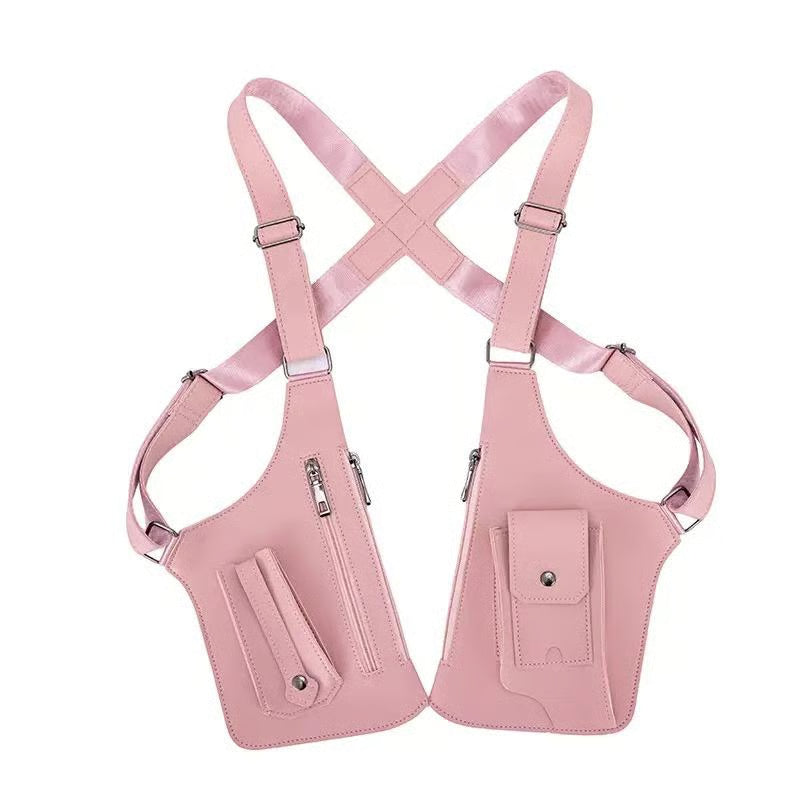 PU Leather Adjustable Underarm Shoulder Bag for Men & Women