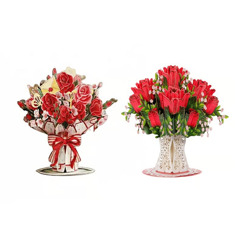 🏆35K+ SOLD! 🌼 Forever-Blooming 3D Flower Pop-Up Card– Personalized Love Message & Everlasting Bloom 🎁