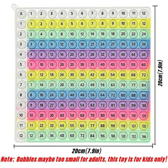 🎯12x12 Multiplication Table Board Game – Portable Math Practice and Learning Toy for Kids