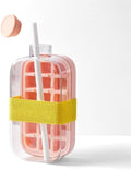 My Crush Cup Ice, Refreshing Summer Ice 500ml Leak-Proof Bottle, Built-In Ice Cube Mold and Straw, 2-in-1 Zero-Touch Press Cube Mold Bottle, Brings Summer Refreshing (Pink, Large)