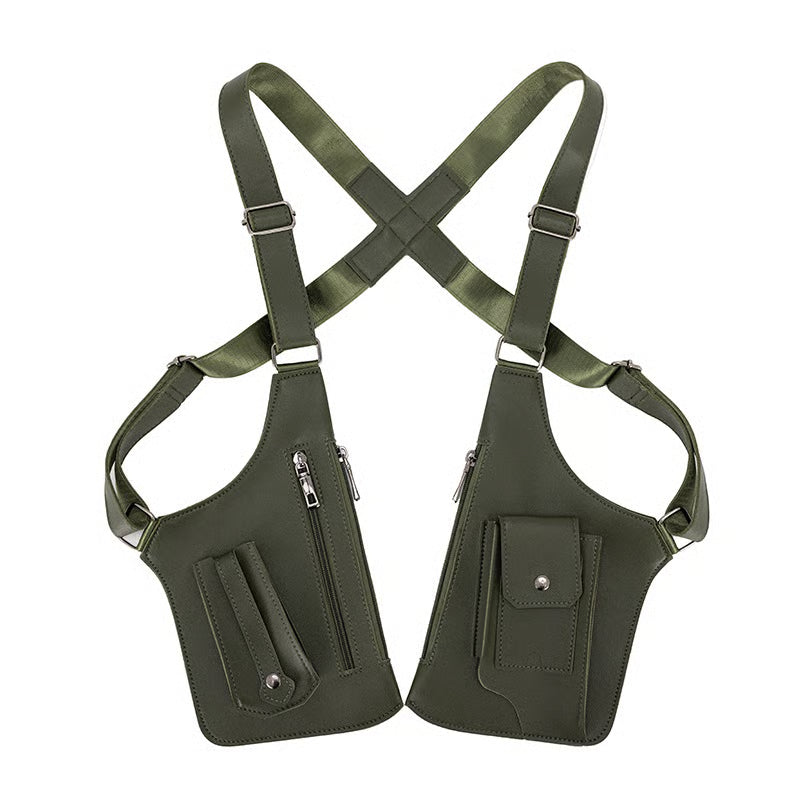 PU Leather Adjustable Underarm Shoulder Bag for Men & Women