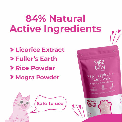 4-in-1 Mogra Body Hair Removal Wax Powder Mask