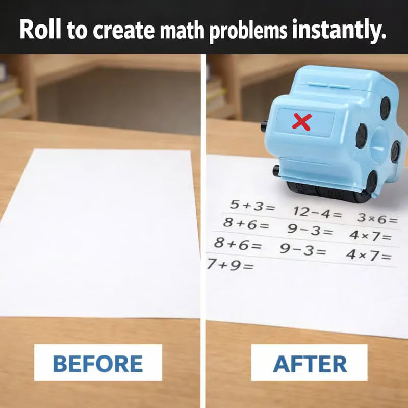 4-in-1 Math Stamp Roller