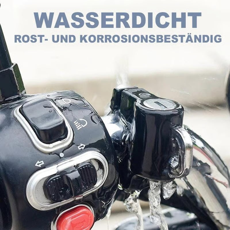 Multifunctional motorcycle helmet lock