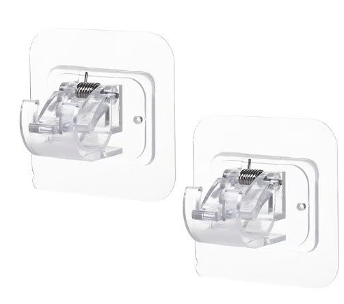 🔥Nail-Free Adjustable Curtain Rod Holders (Set of 2)