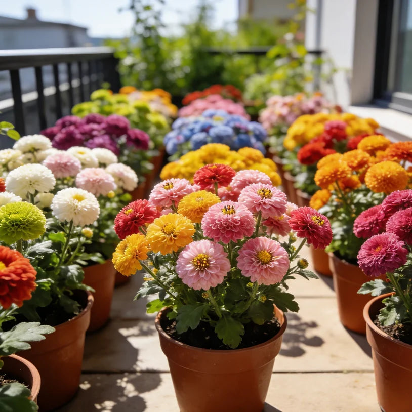 🏵️Colorful Ping Pong Chrysanthemum Seeds