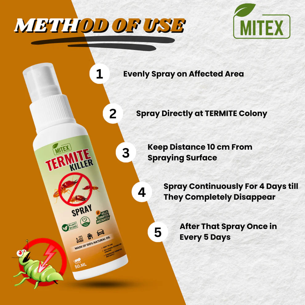 Termite Killer Spray - Effective Pest solution for your home (Buy 1 Get 2 Free!)