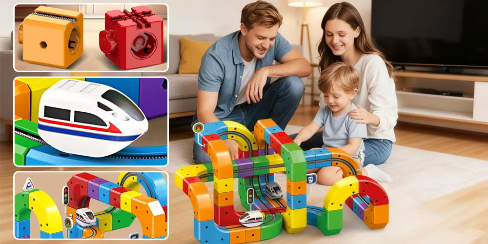3D Stem Electric Train Set