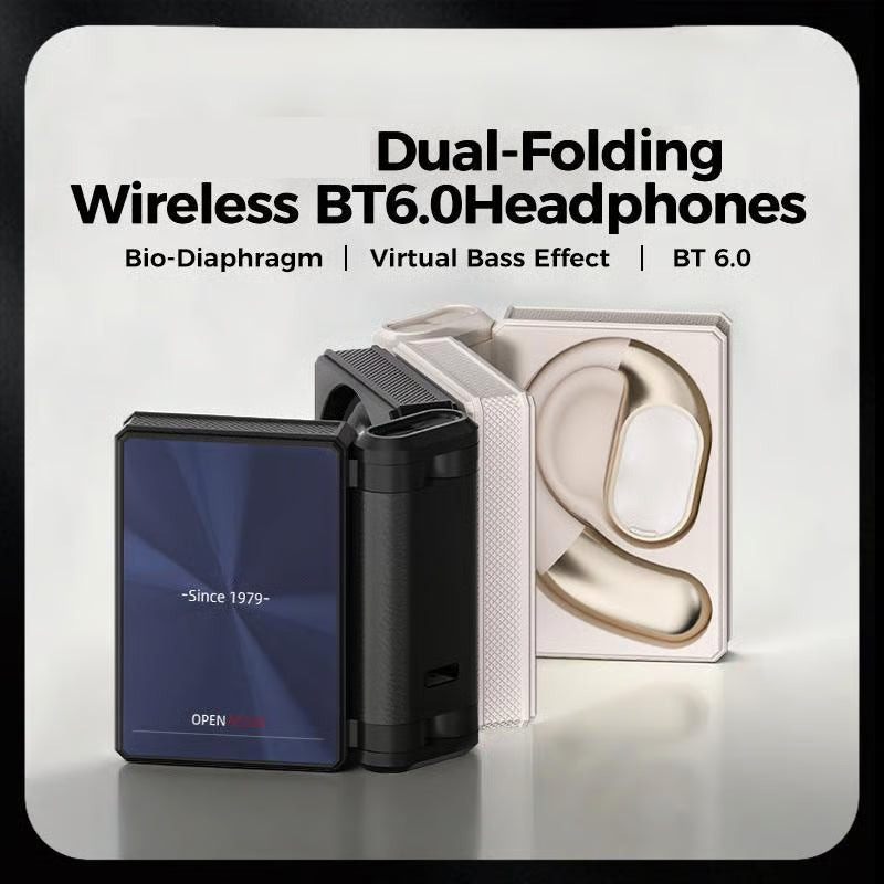 🔥Monster Ear Buds - Headphones Bluetooth with Dual-Fold Design