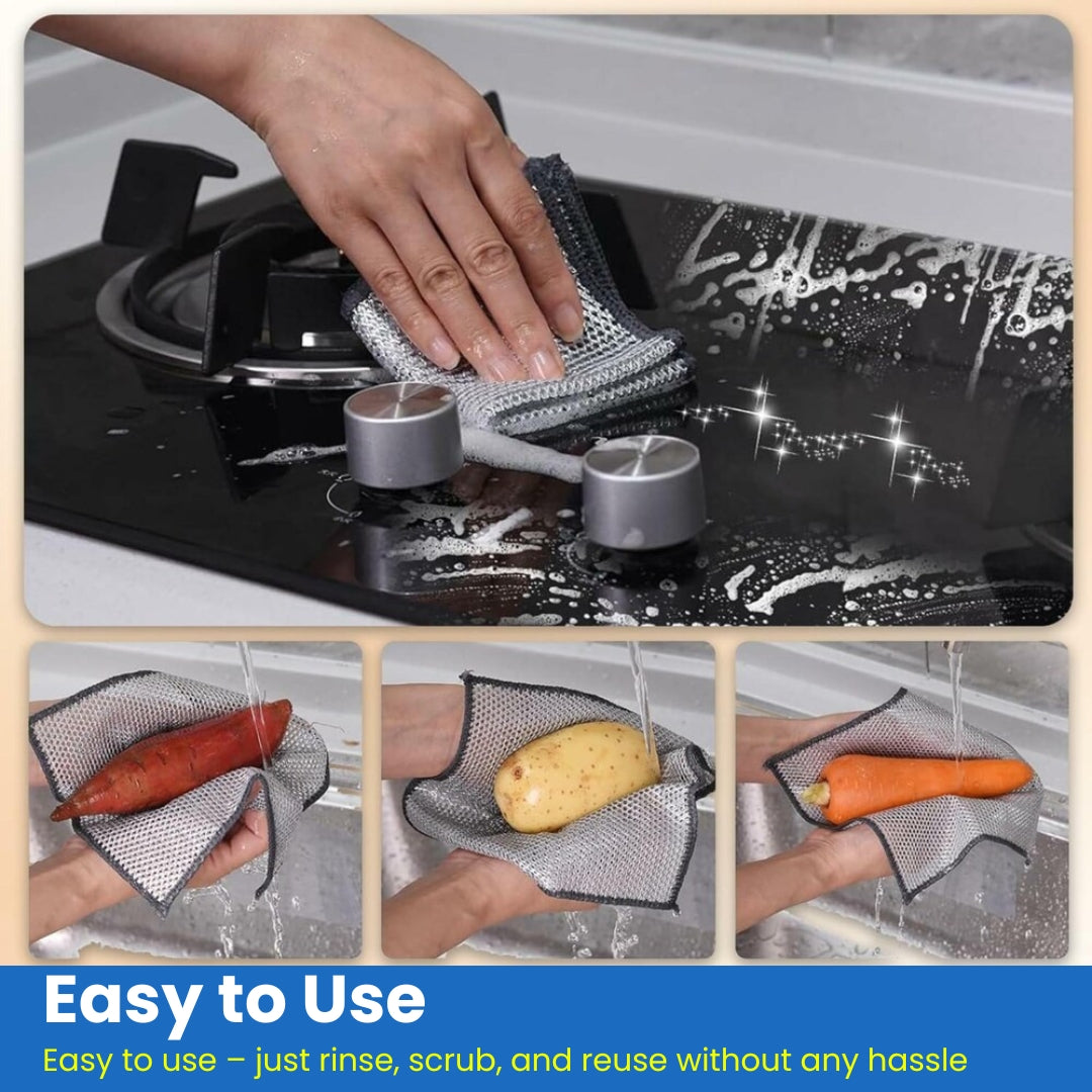 Multifunctional Wire Dish Cleaning Cloth (Buy 10 Get 10 Free – Pack of 20)