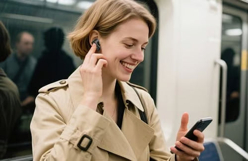 HD color screen, intelligent noise reduction, AI translation headphones