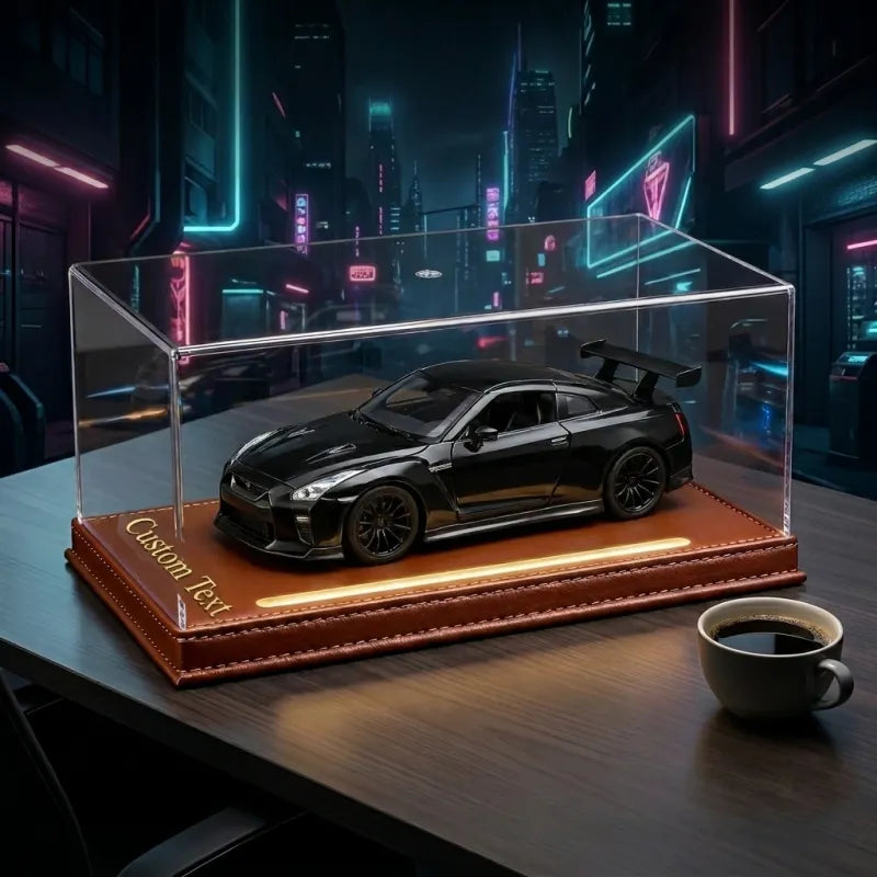 Hypercar Alarm Clock with Engine Sound, Exhaust Effect & LED Lights – Desk Gift for Car Lovers