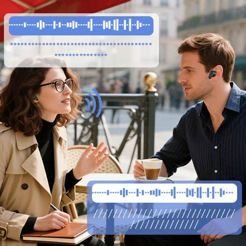 HD color screen, intelligent noise reduction, AI translation headphones