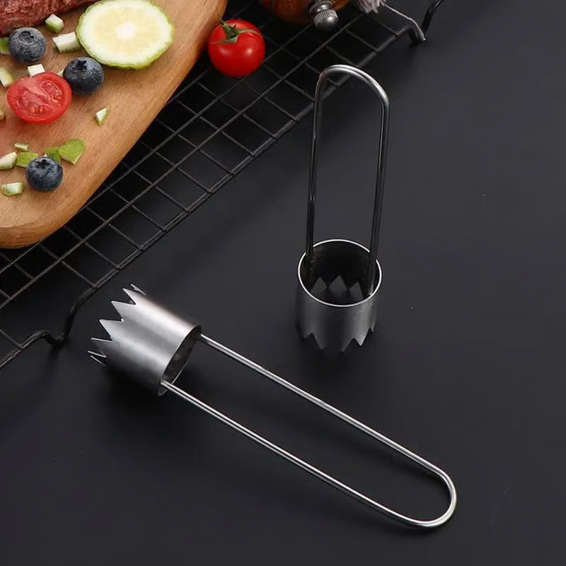 2 Pcs Fruit and Vegetable Corer Tool, Red Bell Pepper Seed Corer, Stainless Steel Fruite Corer