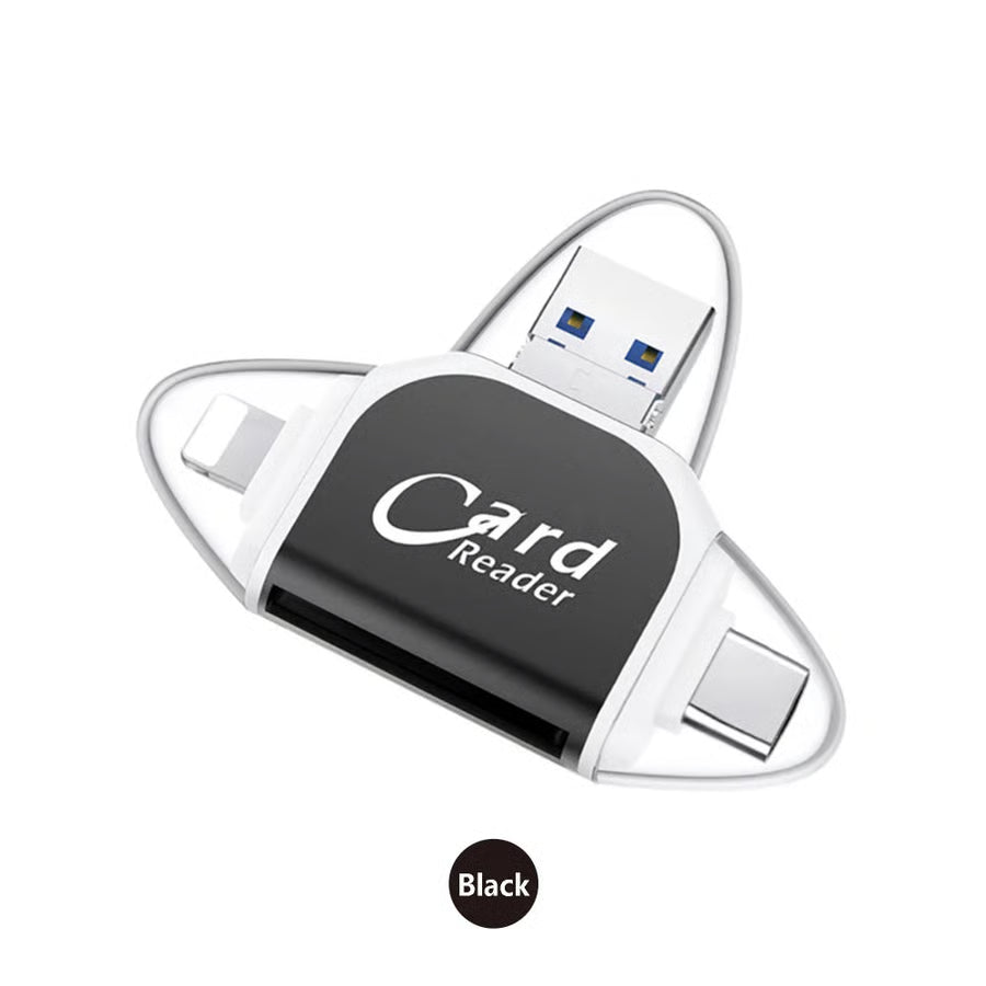 Multi-port 4 in 1 universal SD TF card reader