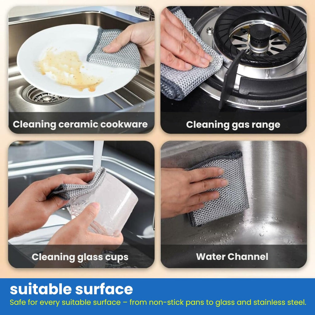 Multifunctional Wire Dish Cleaning Cloth (Buy 10 Get 10 Free – Pack of 20)