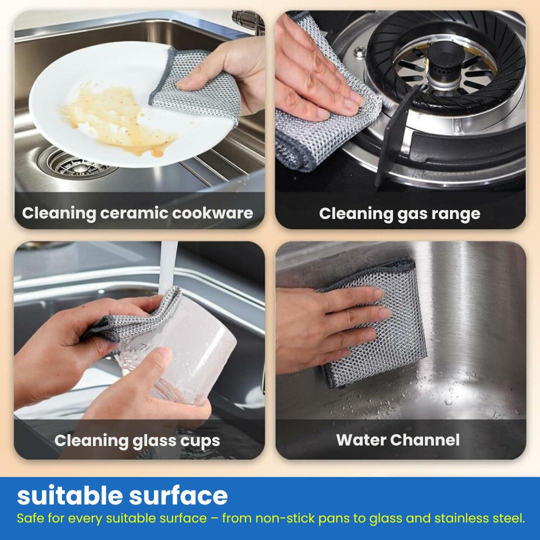 Multifunctional Wire Dish Cleaning Cloth (Buy 10 Get 10 Free – Pack of 20)