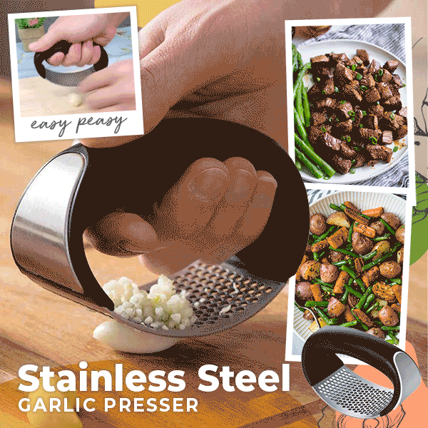 🏆Hot Sale⚡Special Offer Now) Stainless Steel Garlic Presser
