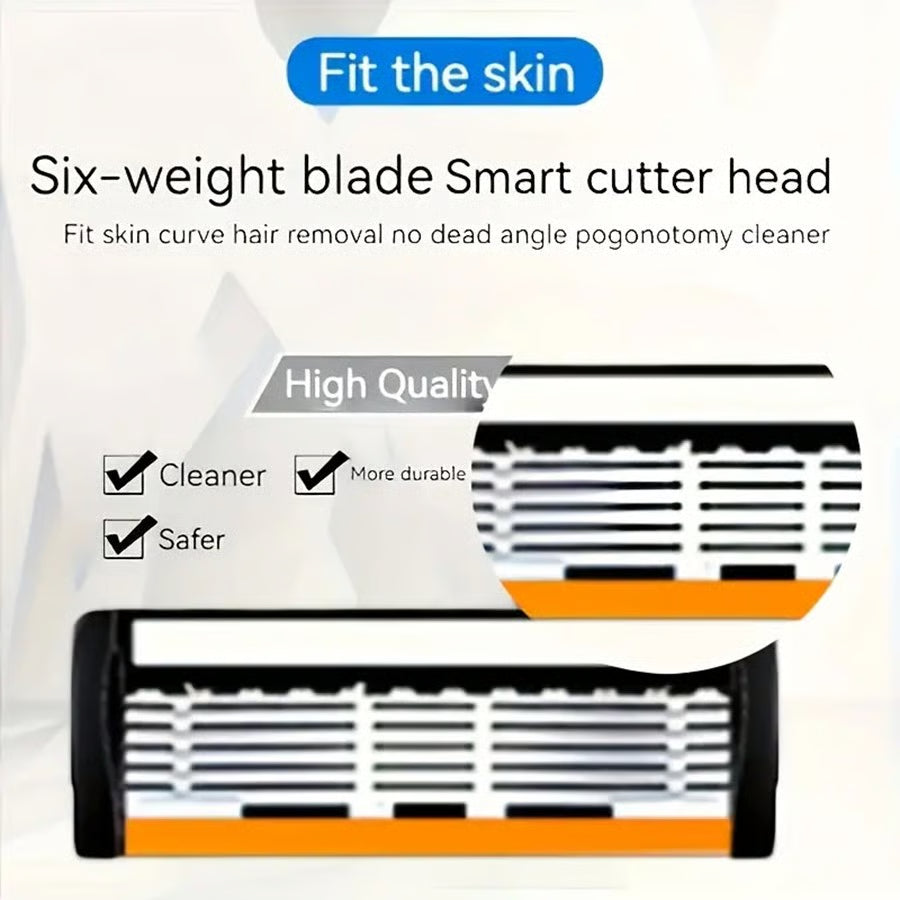 🎉New Year Series Hot Sale 49% Off🔥Gillette Fusion 24/48Pcs Men's Razor Blade Replacement with Handle