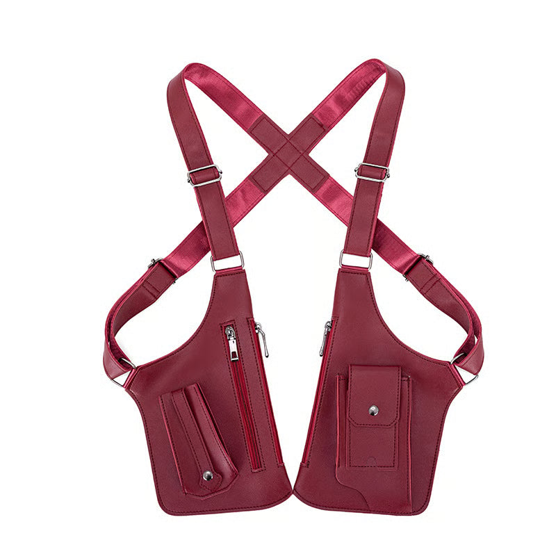PU Leather Adjustable Underarm Shoulder Bag for Men & Women