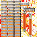 🎉New Year Series Hot Sale 49% Off🔥Gillette Fusion 24/48Pcs Men's Razor Blade Replacement with Handle