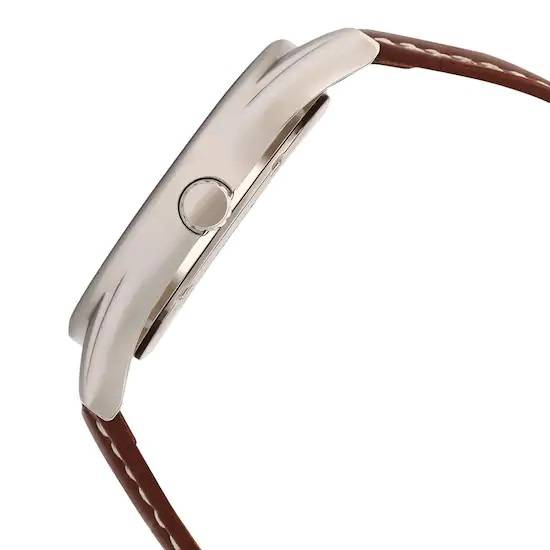 Titan Watch for Men, Silver Dial Brown Leather Strap Analog Men’s Watch