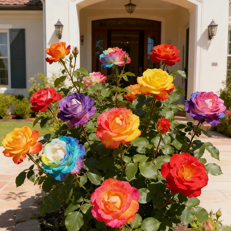 🌹Rare Heirloom Rainbow Rose Seeds