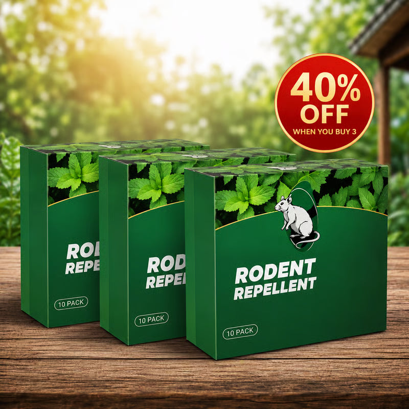 🦟 50% OFF NOW!🔇 🟢 Natural Peppermint Rodent Repellent Tablets – 10 Pack