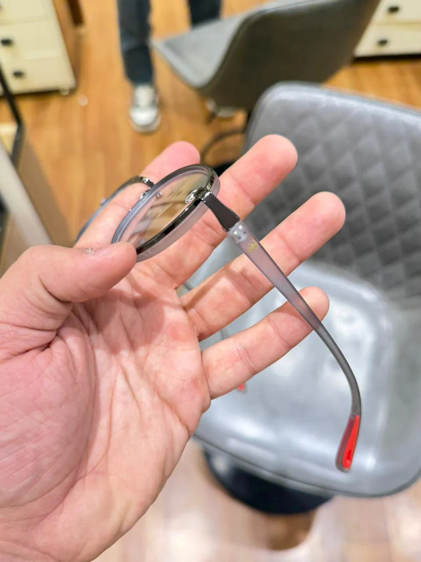 rayban 02 grey plano