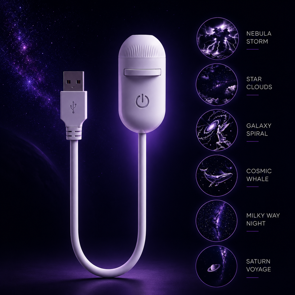 Aurora Galaxy Projection Lamp (3 PLANET Card in 1 Pack)