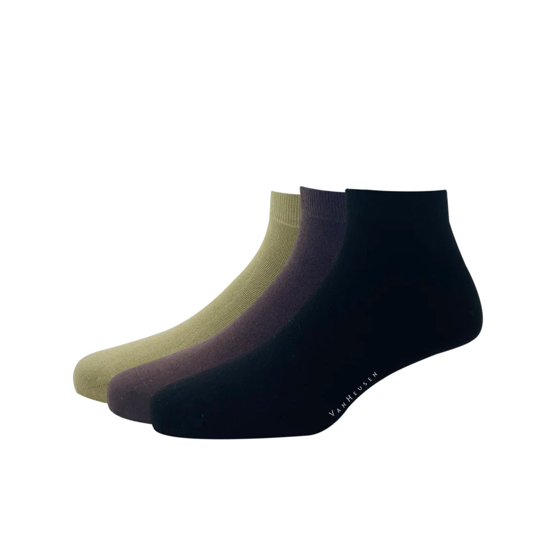 Van Heusen Men's Cotton Ankle Length Socks (Pack of 3)