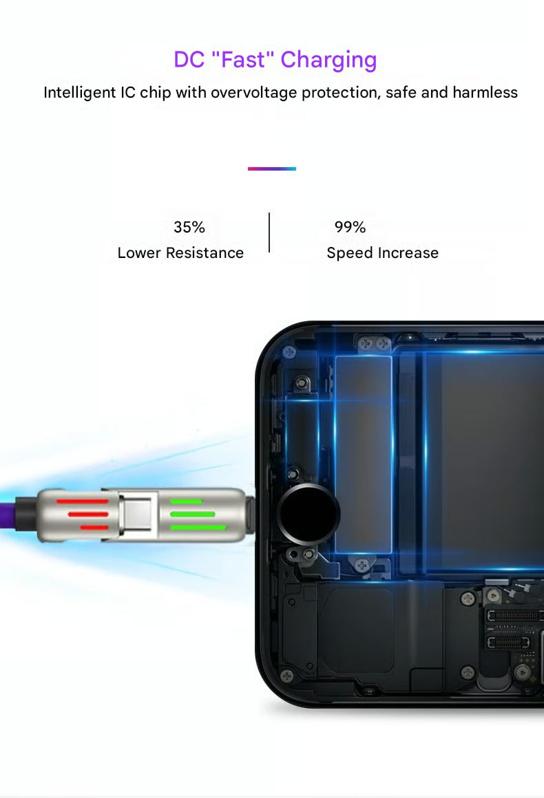 🔥Last Day 49% OFF🔥 - ⏰4-in-1 USB charging cable, fast charging, MAX. 60 W