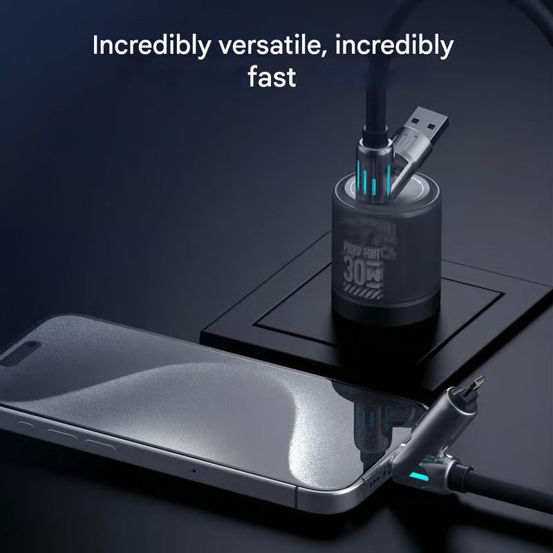 🔥Last Day 49% OFF🔥 - ⏰4-in-1 USB charging cable, fast charging, MAX. 60 W