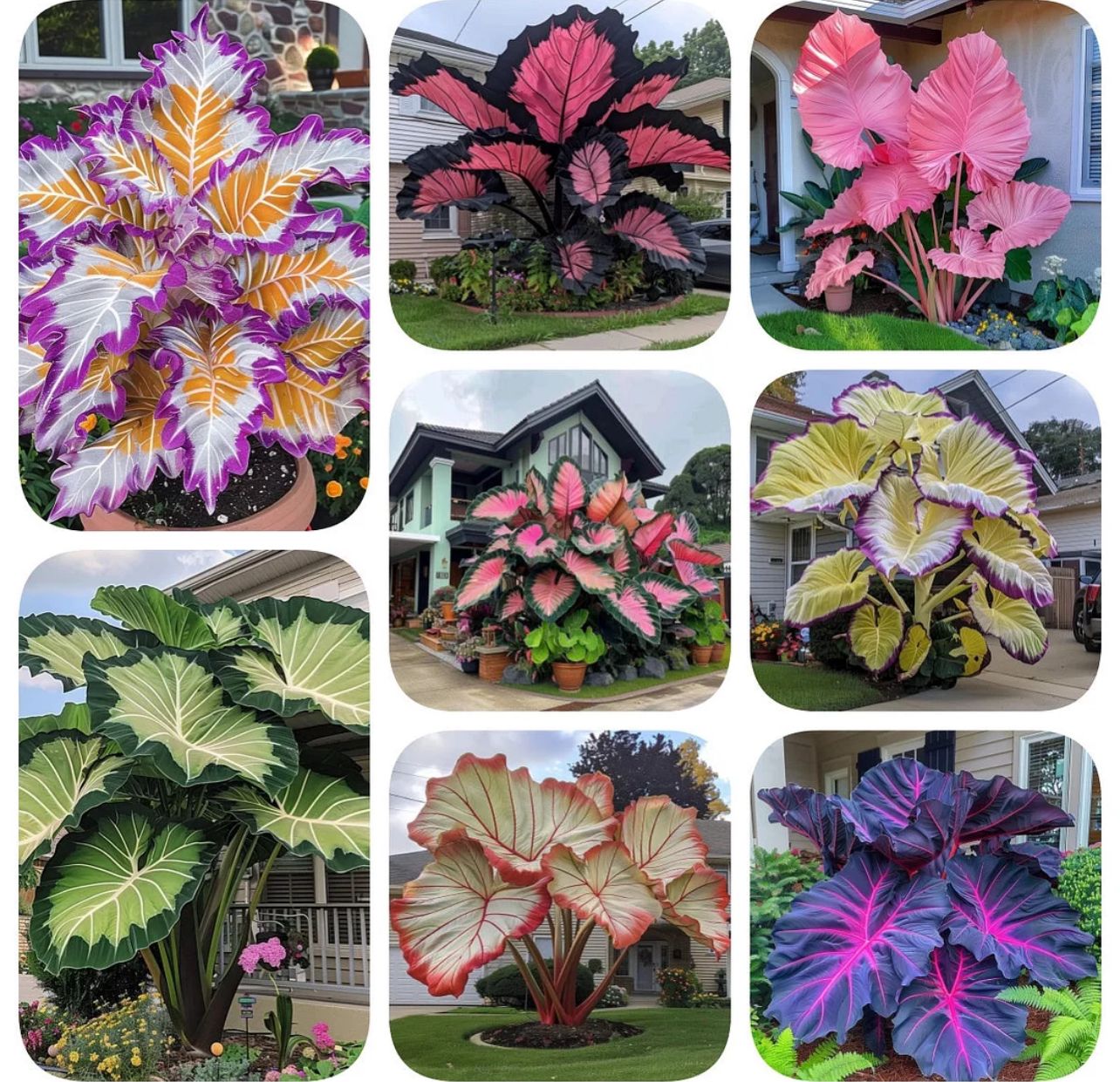 🌈 Giant Caladium Bulbs 🎊The color wizard that creates a dream garden 🌿✨